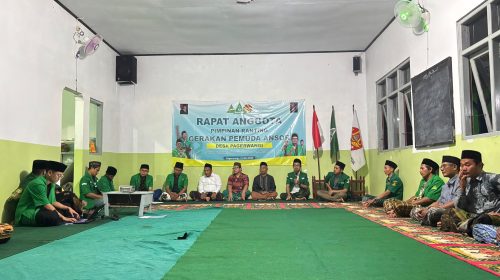 Pimpinan Ranting Ansor Pagerwangi Laksanakan Rapat Anggota, Nahkoda Baru Siap Memimpin