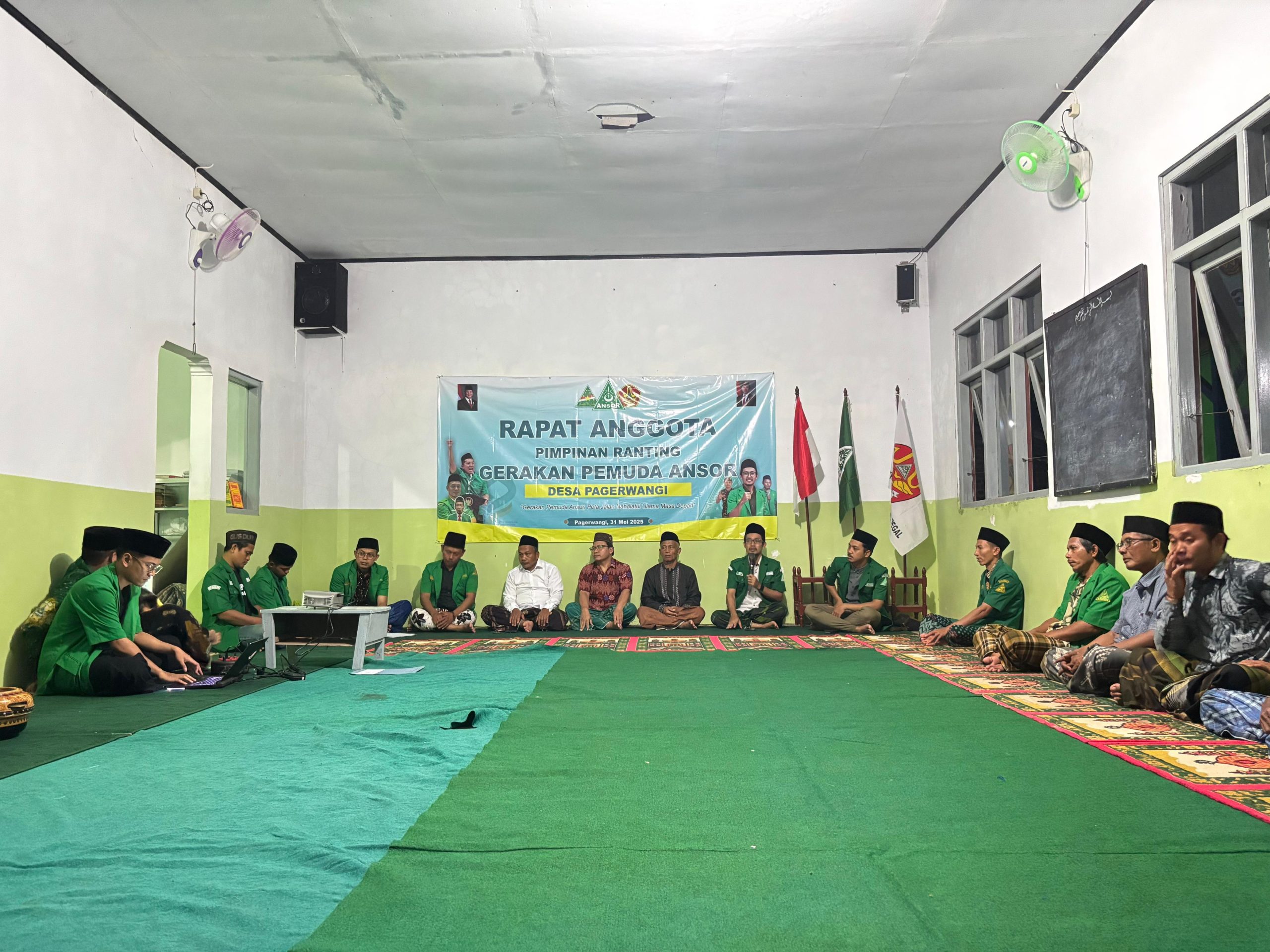 Pimpinan Ranting Ansor Pagerwangi Laksanakan Rapat Anggota, Nahkoda Baru Siap Memimpin