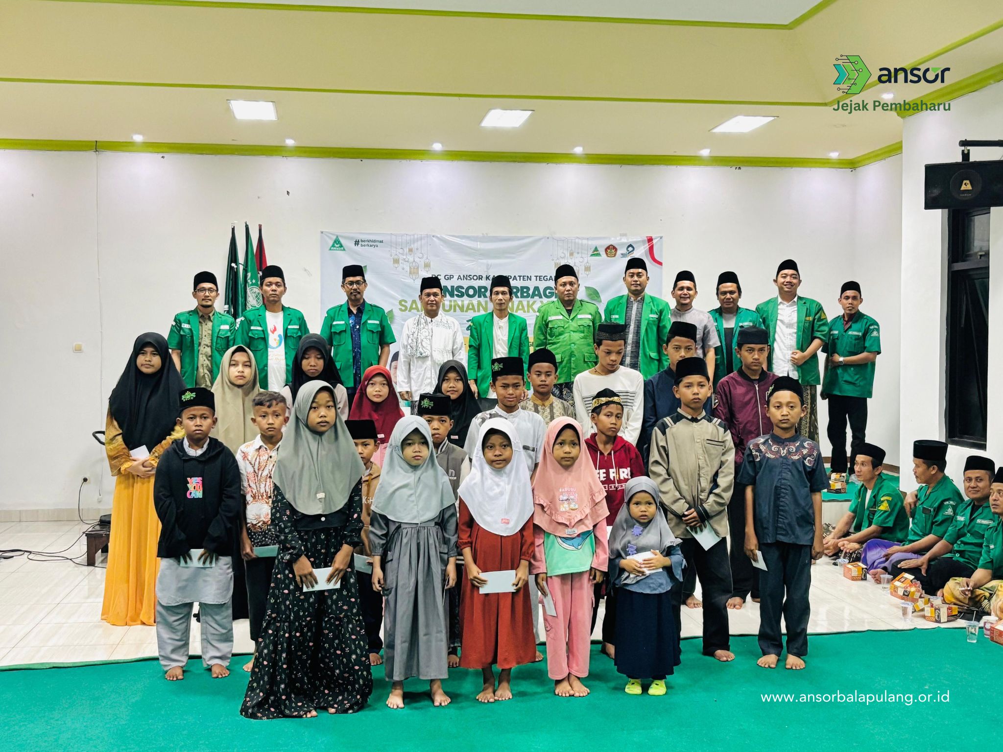 Ansor Berbagi: Santunan Anak Yatim Jelang Inaugurasi Pimpinan Cabang GP Ansor Kabupaten Tegal