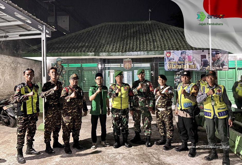 Banser Balapulang Bersama TNI-POLRI Gelar Patroli Gabungan Wujudkan Trantib Wilayah