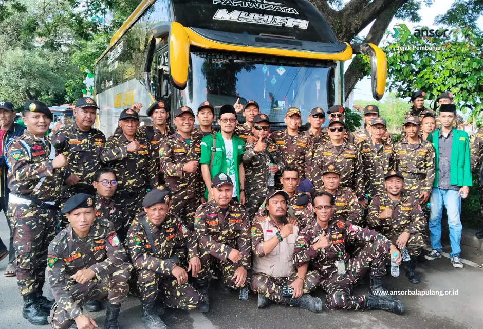 PAC GP Ansor Balapulang Hadiri Apel Kebangsaan 10.000 Banser di Cirebon