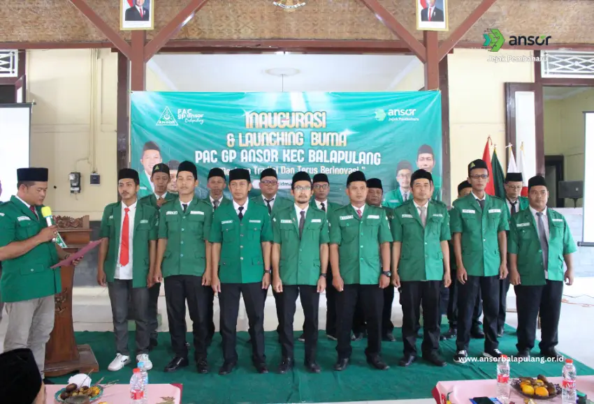 Resmi Dilantik, Berikut Susunan Pengurus PAC GP Ansor Balapulang Masa Khidmat 2025-2028